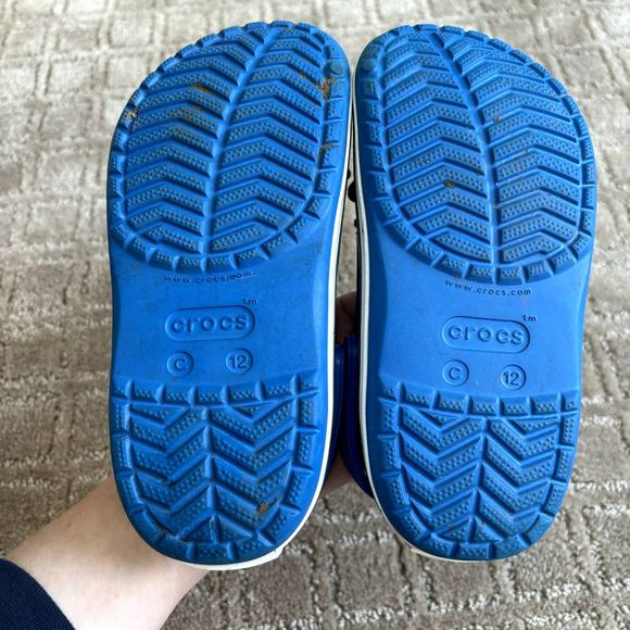 Crocs Crocband Blue Clog for Unisex Child Sz 12 Dragon Ball Anime Jibbitz Charms - Picture 8 of 9